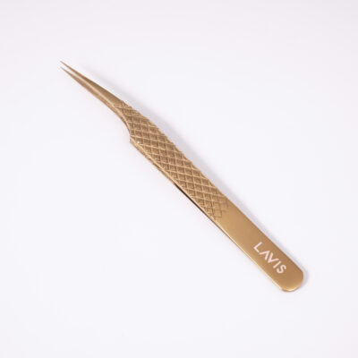 lavislash straight gold tweezers eyelash extensions